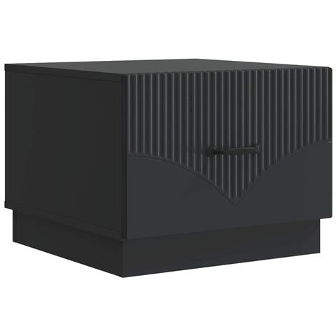 Tavolino da salotto Nero 49 x 50 x 37 cm Legno ingegnerizzato - Foto 1