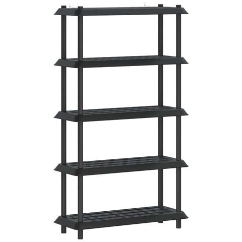 Unità di scaffalatura 5 livelli 100 x 40 x 177 cm PP Antracite - Foto 1