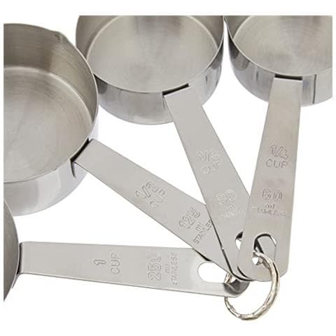67007 - Set di 4 mestoli in acciaio inox 18/8, 60 ml + 80 ml + 120 ml + 250 ml - Foto 2