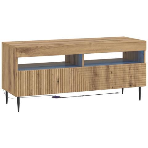 Mobile TV LED Rovere Artigianale Legno ingegnerizzato - Foto 1