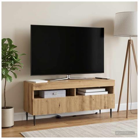 Mobile TV LED Rovere Artigianale Legno ingegnerizzato - Foto 2