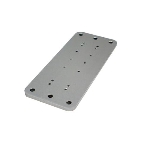 Piastra a parete - supporto per montaggio di un braccio o di uno snodo a parete - In Alluminio - Foto 1