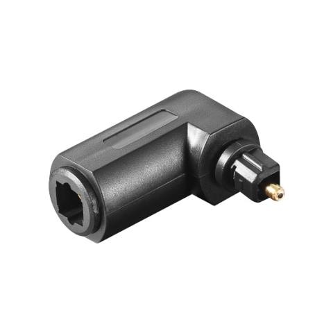 Adattatore Toslink Maschio / Femmina 90 Gradi - Foto 1