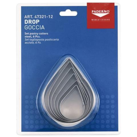 Tagliapasta Goccia 6 Pz Diam. 12 Cm H 3 - Foto 3