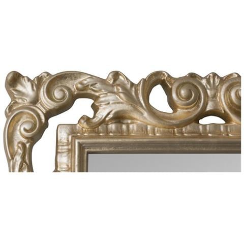Specchiera Con Cornice Colore Oro A Foglia Stile Barocco In Espanso 75x180 Cm - Foto 2