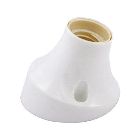 Base Curva Per Punto Luce - Max. 60w - Colore Bianco - Foto 2
