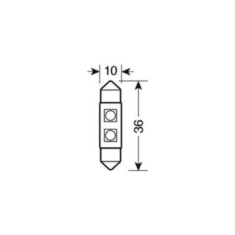 da Siluro Hyper-led 10x36mm. 2smd (6chips)  - Foto 2