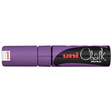 Marker Uni Chalk - Pwe-8k - 8,0mm - Punta Scalpello - Viola - 1 Pz - Foto 1
