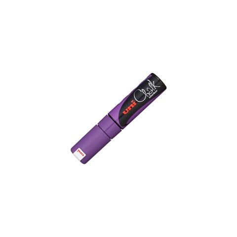 Marker Uni Chalk - Pwe-8k - 8,0mm - Punta Scalpello - Viola - 1 Pz - Foto 2