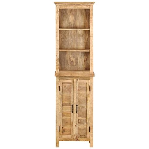 Libreria 50x30x180 cm in Legno Massello di Mango - Foto 2