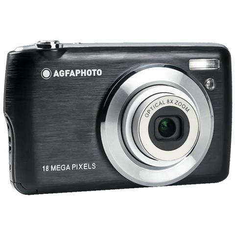 Realishot DC8200 Fotocamera Digitale Compatta 18MP Video Full HD Schermo LCD 2.7'' Zoom Ottico 8X Scheda SD 16GB Colore Nero - Foto 1