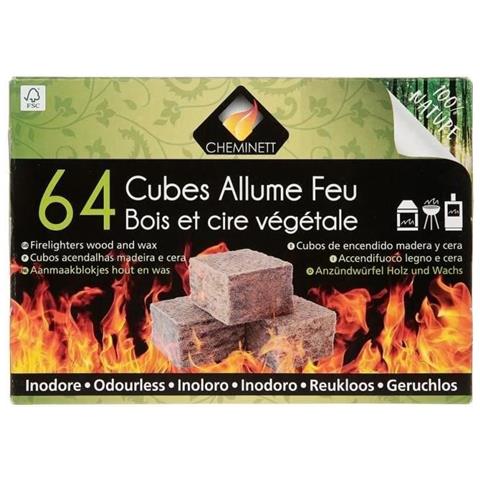 Allume Feu Bois 100% D'origine Vgtale Fsc - 64 Cubes - Foto 1