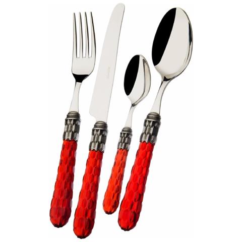 Cristallo Ghiera Argento Antico, Set 24 Posate Scatola Gallery, Casa Bugatti - Foto 1