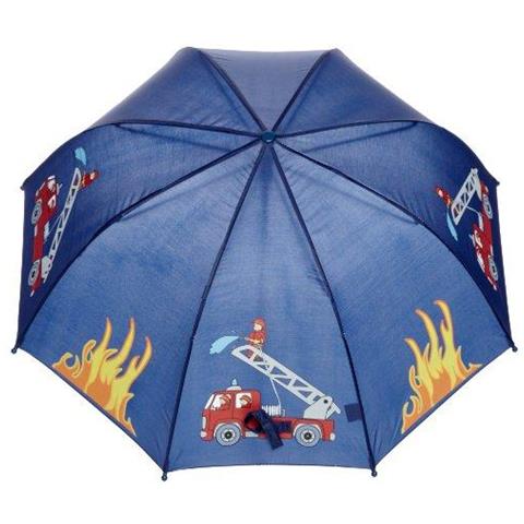 Di Ragazzo Fireman Ombrello Blu (originale) Un Formato - Foto 3
