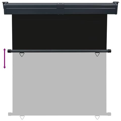 Tendalino Laterale per Balcone 165x250 cm Nero - Foto 10