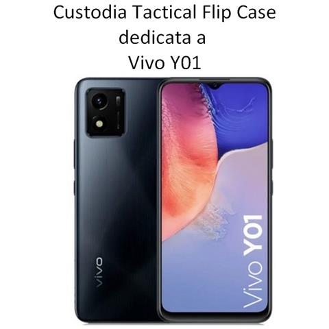 Custodia Originale Field Notes Pro Flip Case Per Vivo Y01 Black - Foto 2
