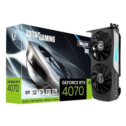 GeForce RTX 4070 12 GB GDDR6X Pci-E 3x DisplayPort / 1x HDMI Twin Edge OC - Foto 1