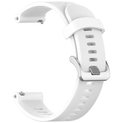 Cinturino Per Orologio Garmin Forerunner 245 Silicone White 20 Mm - Foto 1