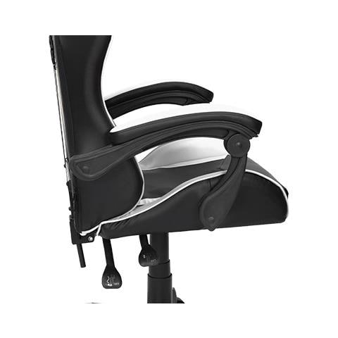 90563W sedia per videogioco Sedia da gaming per PC Seduta imbottita Nero, Bianco - Foto 2