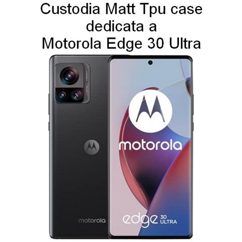 Matt Custodia Tpu Silicone Cover Case Slim Per Motorola Edge 30 Fusion Black - Foto 2