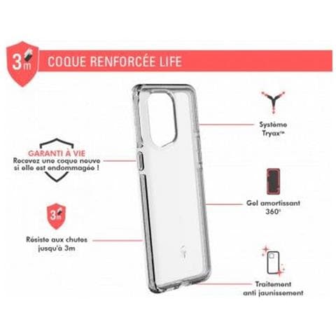 Cover Rinforzata Per Oppo Find X5 Pro Life, Trasparente - Foto 2