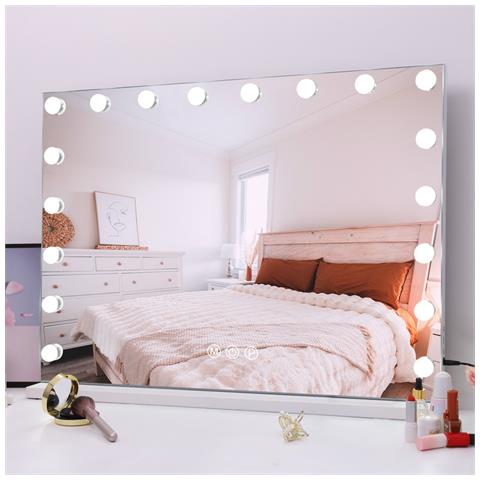 Specchio Di Vanità Hollywood Con Luci Porta Usb 80x58cm - Foto 3