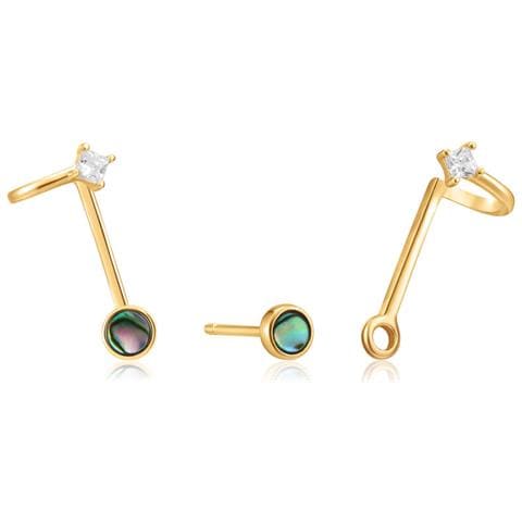 Orecchini Donna Ania Haie E027-03g Argento Puro 2 Cm - Foto 1