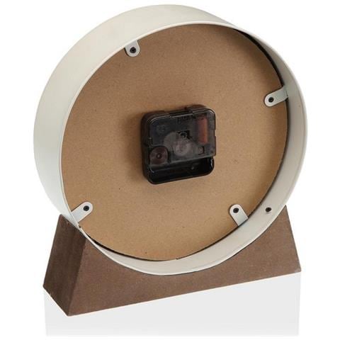 Orologio Da Tavolo Bianco Legno Mdf (20 X 20 X 6 Cm) (ø 20 Cm) - Foto 2