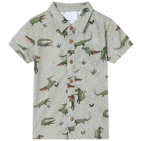 Camicia Da Bambino Cachi Chiaro Mélange 128 - Foto 1