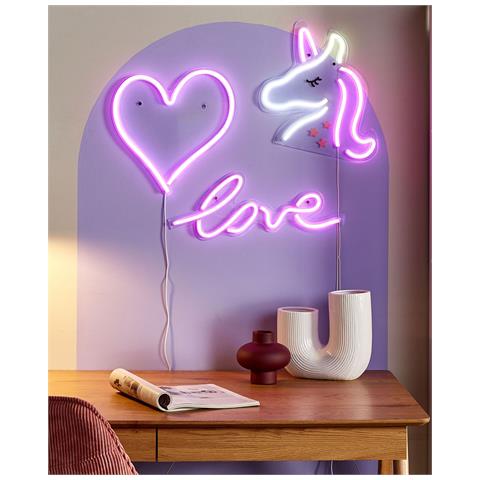 Set Di 3 Decorazioni Led Neon Multicolore Susie - Foto 1