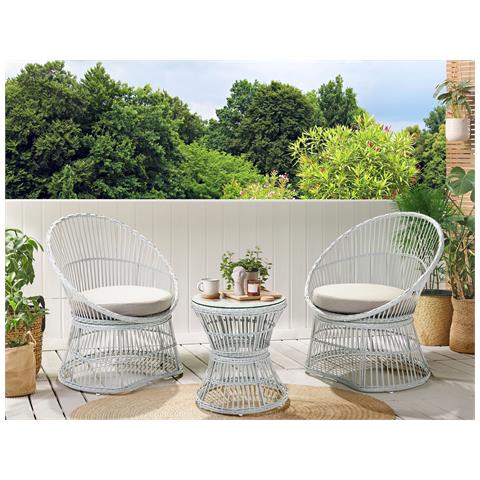 Set Bistrot Con Cuscini Mesyna Bianco - Foto 1