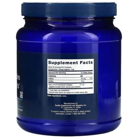 Peptidi Di Collagene Per Pelle E Articolazioni 343 G (12 Oz) Life Extension - Foto 2