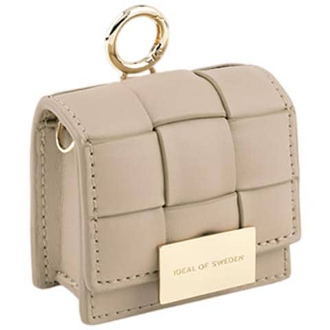 Borsa Mini Per Airpods Any Generation Con Design A Treccia E Tracolla Regolabile, Marrone Chiaro - Foto 3