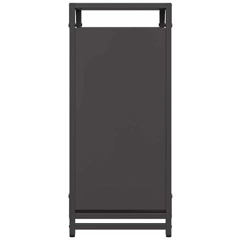 Rastrelliera per Legna da Ardere Nera 44x28x65 cm - Foto 2