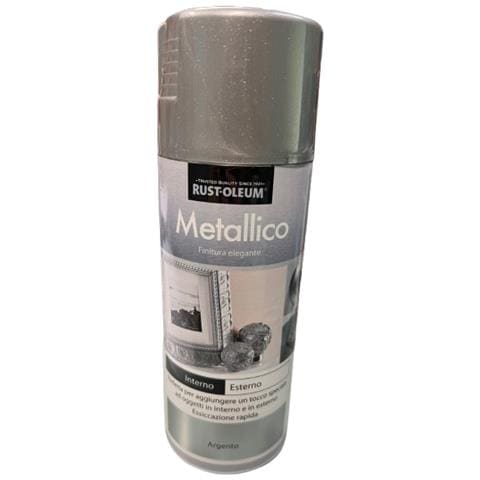 Vernice Spray Effetto Metallico Argento Opaco 400 Ml - Foto 1