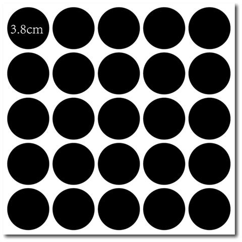 Etichette Adesive Per Lavagna, 25 Pezzi /foglio, 38 Mm, 210x210 Mm, Rotonde, 5 Fogli - Foto 1