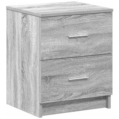 Comodino Con 2 Cassetti Grigio Sonoma 40x36x50 Cm - Foto 2