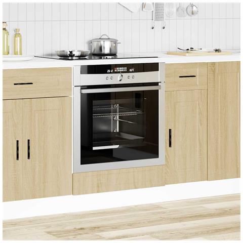 Armadio Per Forno Porto Rovere Sonoma In Legno Multistrato - Foto 3