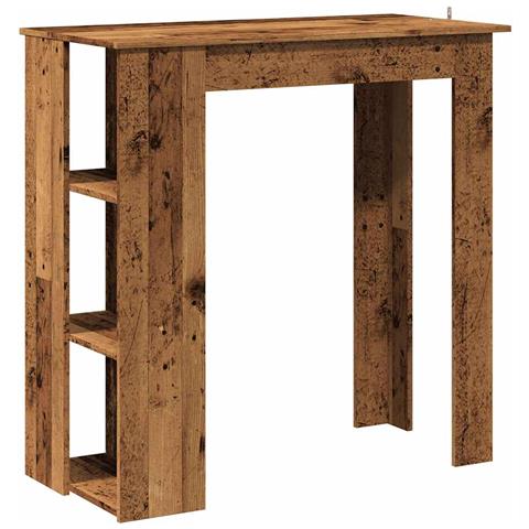 Tavolo Bar Con Ripiano Antico 102x50x103,5 Cm Truciolato - Foto 2