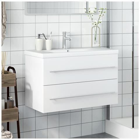 Mobile Da Bagno Con Lavabo Bianco - Foto 3