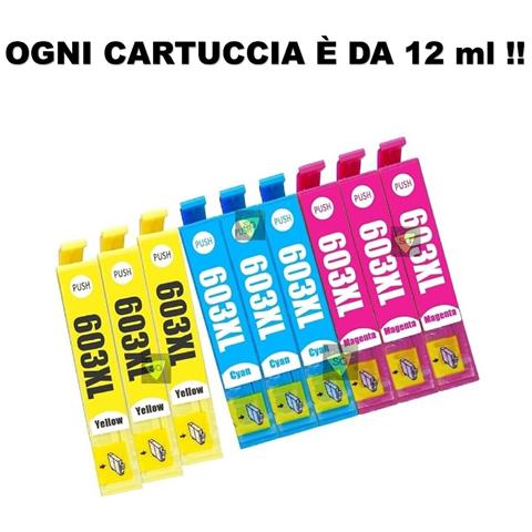 9 Cartucce 603xl Compatibili Per Epson Xp2100 Xp2150 Xp3100 Xp4100 Wf2820 Wf2810 Wf2830 Wf-2850 - Foto 2
