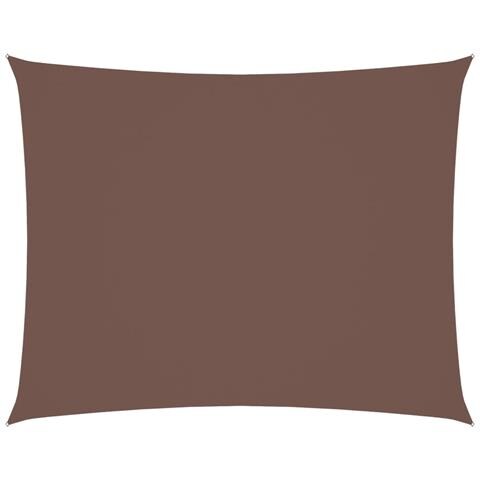 Parasole A Vela Oxford Rettangolare 2,5x3,5 M Marrone - Foto 1