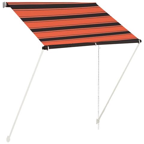 Lusso Casadino -  Tenda Da Sole Retrattile 150x150 Cm Arancione E Marrone - Foto 1