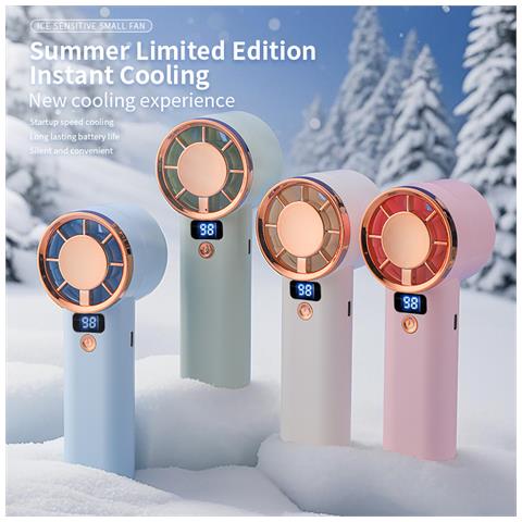 Ventilatore Portatile Verde Menta: Raffreddamento Portatile Con Batteria A Lunga Durata Green - Foto 2