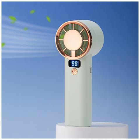 Ventilatore Portatile Verde Menta: Raffreddamento Portatile Con Batteria A Lunga Durata Green - Foto 6