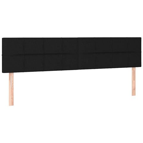 Letto a Molle con Materasso e LED Nero 120x190 cm in Tessuto - Foto 9