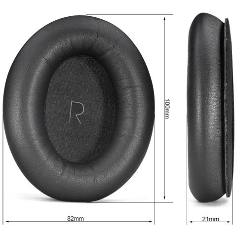 Cuscinetti Auricolari Di Ricambio Per Jbl Tour One, Confezione Da 2, Pelle Proteica Nera - Foto 2