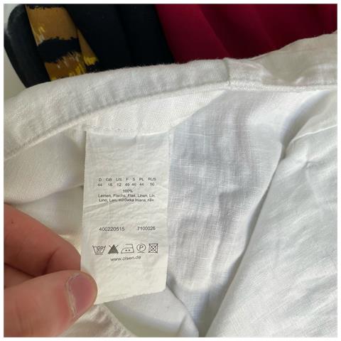 Olsen Pantaloni Da Donna Comodi Eleganti E Alla Moda Bianchi Taglia 44 - Foto 4