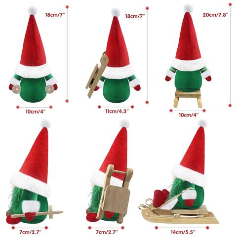 Gnomi Natalizi Decorazione Natalizia Folletto 3 Pz 17x10x7cm - Foto 5