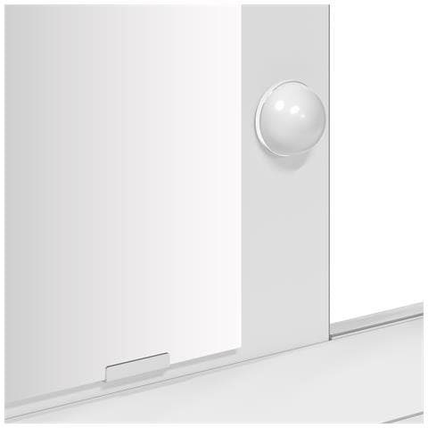 Tavolo da trucco con luci a LED Bianco 100x41x140 cm - Foto 9